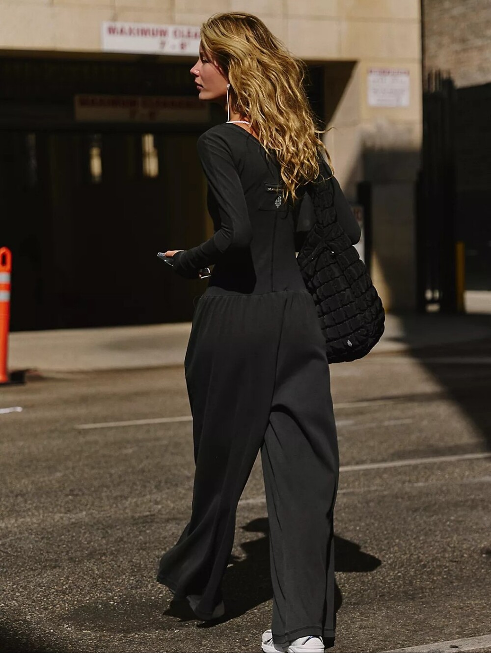 NWOT Free People Hot Shot Wide-Leg Onesie - XS - Black